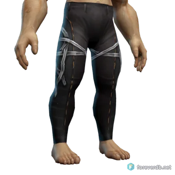 Silver-thread Pants worn by a human male, rendered from the Forever client