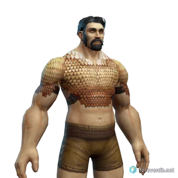 Overlinked Chain Armor worn by a human male, rendered from the Forever client