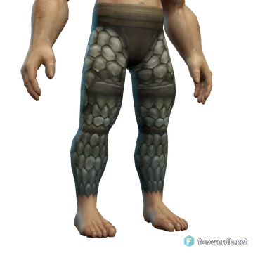 Laminated Scale Pants worn by a human male, rendered from the Forever client