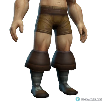 Sterling Chain Boots worn by a human male, rendered from the Forever client