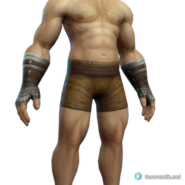 Conductive Gauntlets worn by a human male, rendered from the Forever client