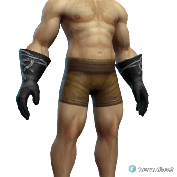 Magefist Gloves worn by a human male, rendered from the Forever client