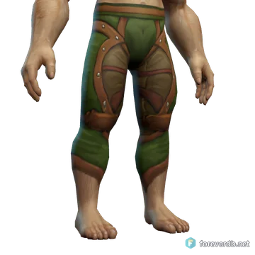 Wild Leather Leggings worn by a human male, rendered from the Forever client