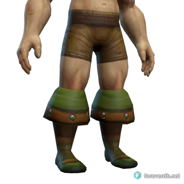 Wild Leather Boots worn by a human male, rendered from the Forever client