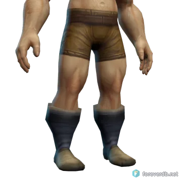 Seer's Boots worn by a human male, rendered from the Forever client