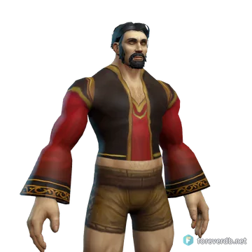 Stylish Red Shirt worn by a human male, rendered from the Forever client