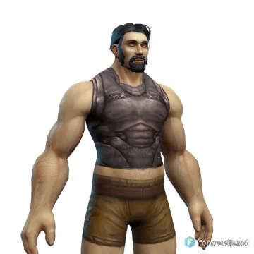 Husk of Naraxis worn by a human male, rendered from the Forever client