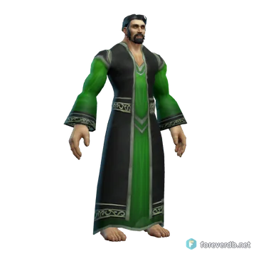 Beastwalker Robe worn by a human male, rendered from the Forever client