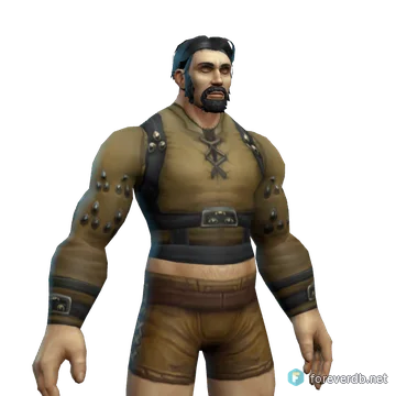 Earth Warder's Vest worn by a human male, rendered from the Forever client