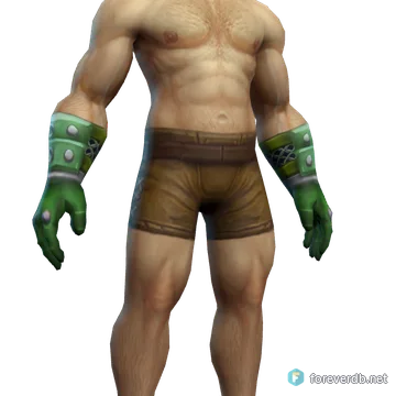 Painted Chain Gloves worn by a human male, rendered from the Forever client