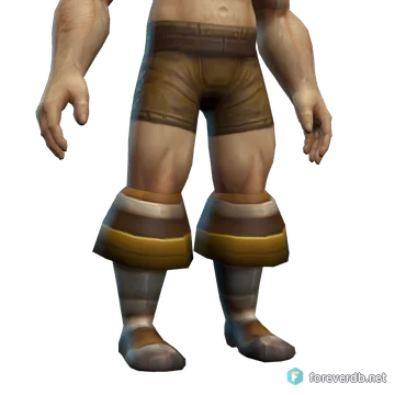 Platemail Boots worn by a human male, rendered from the Forever client