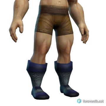 Lightweight Boots worn by a human male, rendered from the Forever client