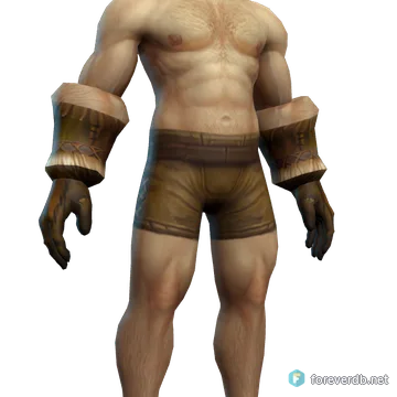 Double-layered Gloves worn by a human male, rendered from the Forever client