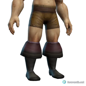 Hardened Leather Boots worn by a human male, rendered from the Forever client