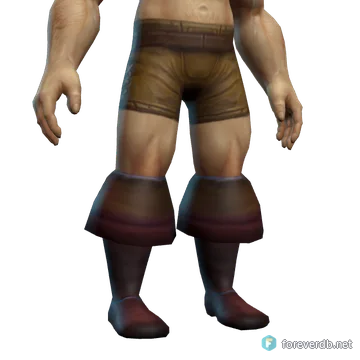 Emblazoned Boots worn by a human male, rendered from the Forever client