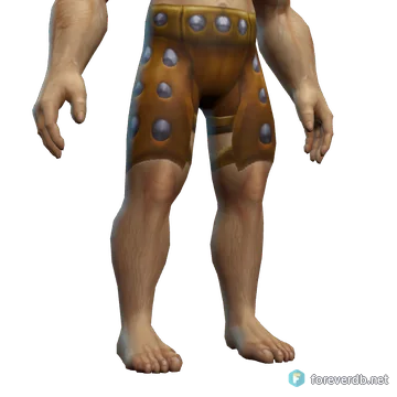 Reinforced Leather Pants worn by a human male, rendered from the Forever client