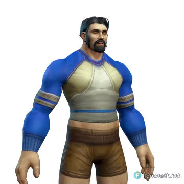Sage's Cloth worn by a human male, rendered from the Forever client
