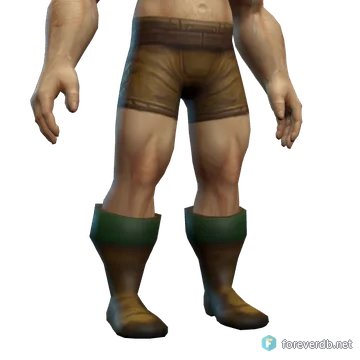 Disciple's Boots worn by a human male, rendered from the Forever client