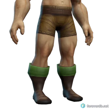 Spellbinder Boots worn by a human male, rendered from the Forever client