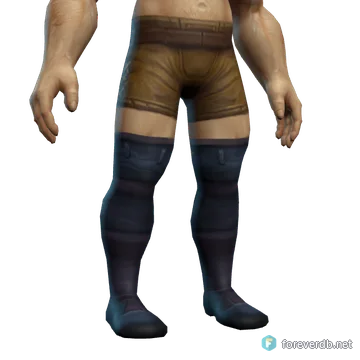Lithe Boots worn by a human male, rendered from the Forever client