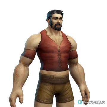 Simple Blouse worn by a human male, rendered from the Forever client