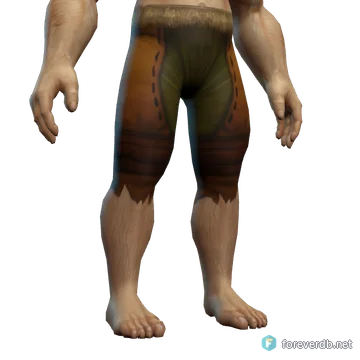 Brambleweed Leggings worn by a human male, rendered from the Forever client