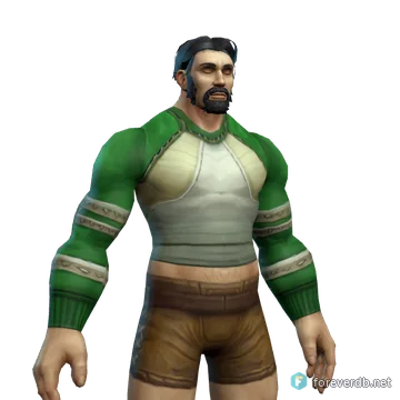 Shimmering Armor worn by a human male, rendered from the Forever client