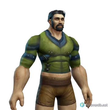 Tortoise Armor worn by a human male, rendered from the Forever client