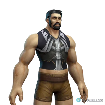 Shirt worn by a human male, rendered from the Forever client