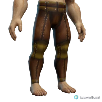 Tough Leather Pants worn by a human male, rendered from the Forever client