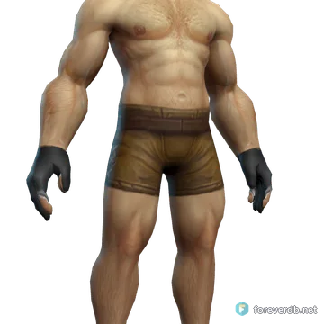 Virtuous Hands worn by a human male, rendered from the Forever client