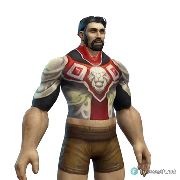 Soulforge Breastplate worn by a human male, rendered from the Forever client