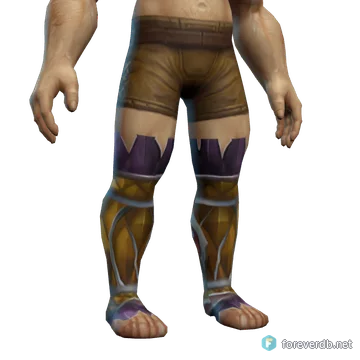 Feralheart Walkers worn by a human male, rendered from the Forever client