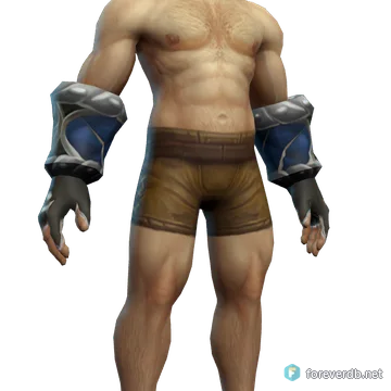 Feralheart Grips worn by a human male, rendered from the Forever client