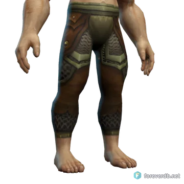 Rusted Chain Leggings worn by a human male, rendered from the Forever client