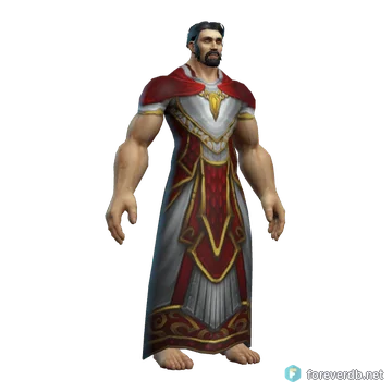 Robe of Revelation worn by a human male, rendered from the Forever client