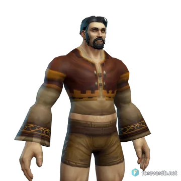 Gossamer Tunic worn by a human male, rendered from the Forever client
