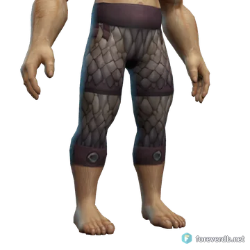Guard's Chain Leggings worn by a human male, rendered from the Forever client