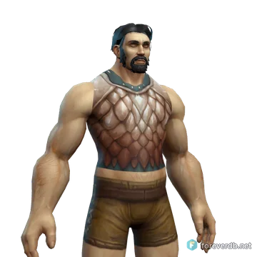 Veteran's Chain Shirt worn by a human male, rendered from the Forever client