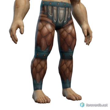 Protector's Chain Leggings worn by a human male, rendered from the Forever client