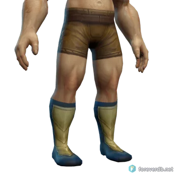 Acolyte's Boots worn by a human male, rendered from the Forever client
