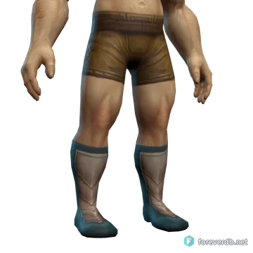 Veteran's Boots worn by a human male, rendered from the Forever client