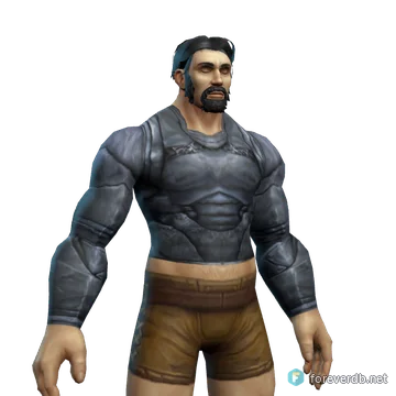 Shining Mithril Breastplate worn by a human male, rendered from the Forever client