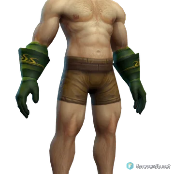 Officer's Gloves worn by a human male, rendered from the Forever client