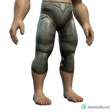 Sterling Silver Leggings worn by a human male, rendered from the Forever client