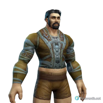 Dawn Armor worn by a human male, rendered from the Forever client