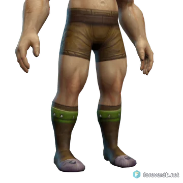 Defender's Leather Boots worn by a human male, rendered from the Forever client