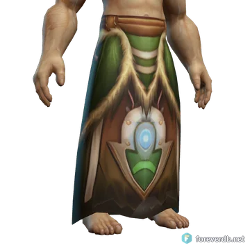 Defender's Leather Kilt worn by a human male, rendered from the Forever client