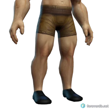 Skycaller's Leather Shoes worn by a human male, rendered from the Forever client