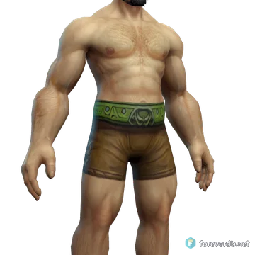 Stalker's Mail Belt worn by a human male, rendered from the Forever client